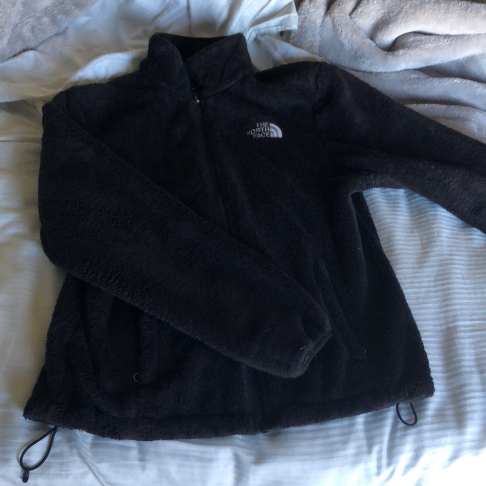 Black Fuzzy Northface Jacket
